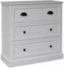 Kummut Home4you Meldon 89132, 35 x 80 x 80 cm, valge