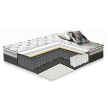 Vedrumadrats Home4you Harmony Top Pocket, keskmine, 200 x 180 x 33 cm