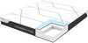Poroloonmadrats Home4you Kuka Memory Foam, 160 x 200 x 20 cm, valge/must