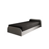 Voodi Nore Parys Alova 04, 90 x 200 cm, must/hall