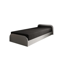 Voodi Nore Parys Alova 04, 90 x 200 cm, must/hall