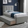 Voodi Home4You Oswaldo, 90 x 200 cm, kahe madratsiga Harmony Uno, plaatinahall