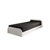 Voodi Nore Parys Alova 04, 90 x 200 cm, must/valge