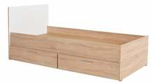Voodi ühekohaline Kalune Design KRY-792-SD-2, 90 x 190 cm, tamm/valge