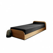 Voodi Eltap Parys Sawana 05, 80 x 190 cm, tumehall/hall/pruun