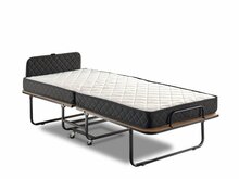 Kokkupandav voodi Kalune Design Niron XL, 90 x 200 cm, must