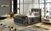 Voodi Nore Aster, 90 x 200 cm, tumehall/hall