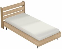 Voodi ühekohaline Kalune Design Lovostead ON13 956LCS3487, 100 x 190 cm, pähkel