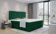 Kaheinimese kontinentaalvoodi Idris Monolith 37, 180 x 200 cm, madratsiga, põhjalippidega, roheline, Eltap