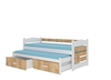Voodi Adrk Furniture Tiarro, 90 x 200 cm, pruun/valge