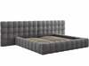Voodi Micadoni Home Mamaia Velvet Double Headboard, 200 x 200 cm, hall, ilma madratsita, põhjalippidega