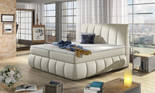 Kaheinimesevoodi continental Vincenzo Soft 33, 160 x 200 cm, madratsiga, põhjalippidega, helepruun