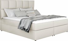 Voodi kahekohaline koos madratsi ja põhjalippidega Eltap Glossy Soft 33, 165 x 200 cm, kreem