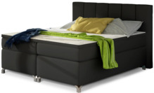 Voodi Basilio Soft 11, 180 x 200 cm, must, madratsiga