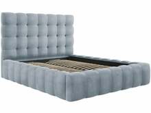 Voodi Micadoni Home Mamaia Velvet, 160 x 200 cm, helesinine