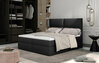 Voodi kahekohaline Eltap Amber Soft 11, 160 x 200 cm, must, madratsiga, põhjalippidega