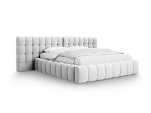 Kaheinimesevoodi Mamaia Micadoni Home MICBFD180170F1MAMAIA3, 180 x 200 cm, helehall, koos panipaiga ja voodipõhjaga