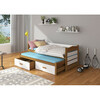 ADRK Furniture Tiarro, 80 x 180 cm, valge/pruun