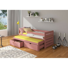 Lastevoodi ADRK Furniture Tomi, 90 x 200 cm, roosa