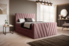 Voodi NORE Candice Velvetmat 24, 140 x 200 cm, roosa