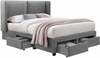 Voodi Home4you Sugi Harmony Top, 160 x 200 cm, hall, koos madratsiga
