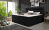 Kontinentaalvoodi Softy 160 x 200 cm, madratsiga, voodipesukastiga, must, Sawana 14, Eltap