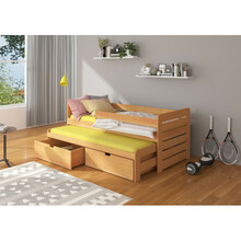 Laste kaheinimesevoodi Adrk Furniture Tomi, 180 x 80 cm, pruun