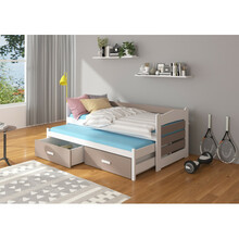 Adrk Furniture Tiarro, 90 x 200 cm, valge/hall