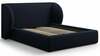 Voodi kahekohaline Micadoni Home Miley Velvet MICBF16051F1MILEY3, 160 x 200 cm, tumesinine, ilma madratsita, põhjalippidega