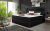 Voodi kahekohaline NORE Softy Soft 11, 140 x 200 cm, must, koos madratsiga