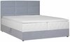 Kontinentaalvoodi Home4you Levi, 180 x 200 cm, madratsiga, põhjalippidega, hall