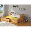 Laste kaheinimesevoodi koos madratsitega Adrk Furniture Tomi, 180 x 80 cm, pruun