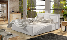 Voodi Belluno Soft 17, 200 x 200 cm, valge, ilma madratsita