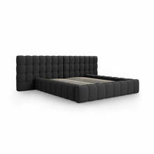 Kaheinimesevoodi Mamaia Micadoni Home MICBFD200170F1MAMAIA4i, 200 x 200 cm, tumehall, koos panipaiga ja voodiraamiga