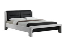 Voodi Halmar Cassandra 120, valge/must