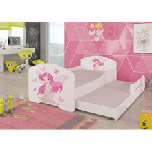Lastevoodi ADRK Furniture Pepe II Girl With Wings, 160 x 80 cm, valge