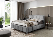 Voodi poolteist kohta Eltap Mist Nube 4, 140 x 200 cm, ilma madratsita, restiga, hall