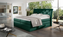 Voodi NORE Mirabel 10, 160 x 200 cm, madratsiga, roheline