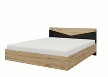 Voodi Adrk Furniture Atson 140, 140 x 200 cm, pruun/must