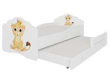 Laste kaheinimesevoodi koos madratsitega Adrk Furniture Casimo II, 160 x 80 cm, valge