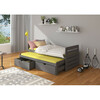 Laste kaheinimesevoodi koos madratsitega Adrk Furniture Tomi, 200 x 90 cm, tumehall
