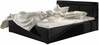 Voodi kahekohaline Eltap Belluno Soft 11, 140 x 200 cm, must, ilma madratsita