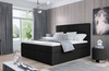 Voodi NORE Meron 18, 180 x 200 cm, madratsiga, must