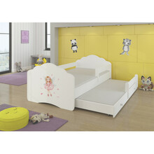 Lastevoodi ADRK FURNITURE Casimo II Barrier, 160 x 80 cm, turvapiirdega