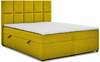Kaheinimesevoodi koos madratsiga NORE Glossy Omega 68, 165 x 200 cm, kollane