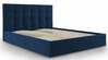 Voodi Micadoni Home Phaedra MICBF18065F1PHAEDRA5, 180 x 200 cm, tumesinine, ilma madratsita, koos põhjalippidega