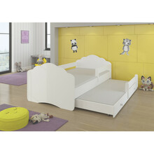 Voodi Adrk Furniture Casimo II, 160 x 80 cm, valge