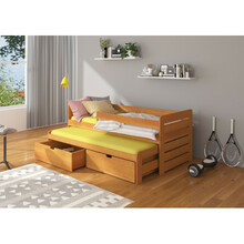 Lastevoodi ADRK Furniture Tomi 02, 200 x 90 cm, pruun