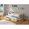 Lastevoodi ADRK Furniture Tiarro, 80 x 180 cm, valge/pruun