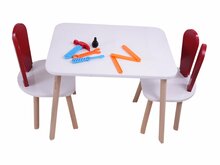 Laste laua ja toolide komplekt Hanah Home, punane